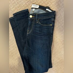 Frame Denim Women's Dark Indigo Skinny Jeans